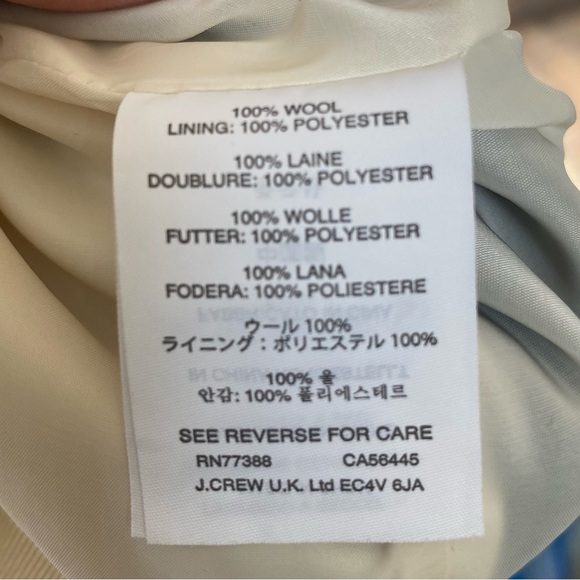 J. Crew Colorblock Wool Pencil Skirt Cream Black Size 4 Office Career - Picture 9 of 9